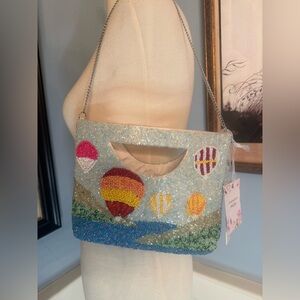 Beaded Hot Air Balloon Horizon Bag NWT Viral!